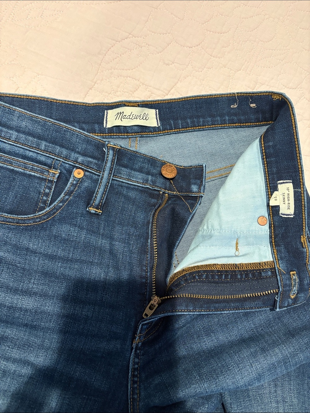 Madewell Indigo Blue High-Rise Jeans
